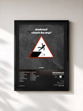 #noir Tableau de l'album where's the drop? de Deadmau5, cadre noir, imprimé et encadré en France