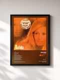 #noir Julien by Dalida as a framed art print, black frame, printed and framed in France