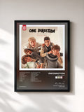 #noir Up All Night by One Direction as a framed art print, black frame, printed and framed in France