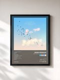 #noir Everything Is Going to Be OK de GoGo Penguin en lámina enmarcada, marco negro, impresa y enmarcada en Francia