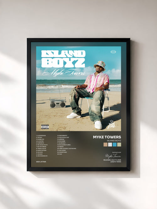 Myke Towers · ISLAND BOYZ — Stampa incorniciata