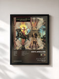 #noir Millennium von Earth, Wind & Fire als gerahmter Kunstdruck, schwarzer Rahmen, gedruckt und gerahmt in Frankreich