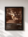 #noir Tableau de l'album In Through the out Door (Remaster) de Led Zeppelin, cadre noir, imprimé et encadré en France