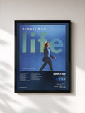 #noir Life (Expanded Version) de Simply Red en lámina enmarcada, marco negro, impresa y enmarcada en Francia
