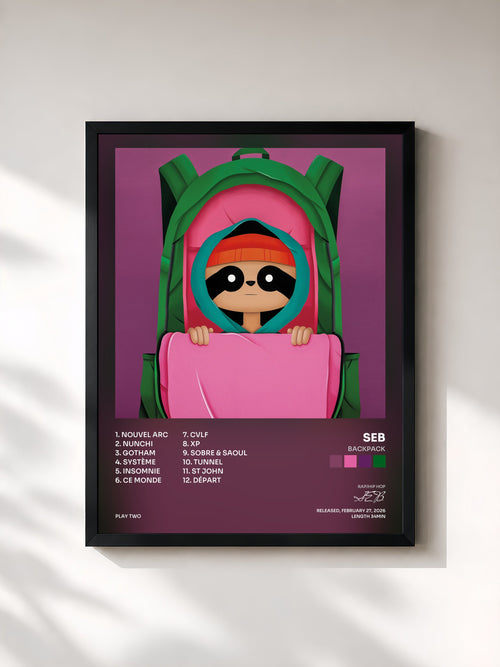SEB · Backpack — Affiche encadrée