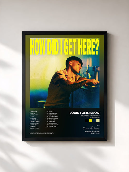 Louis Tomlinson · How Did I Get Here? (Extended Edition) — Affiche encadrée