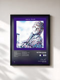 #noir Empty Sky by Elton John as a framed art print, black frame, printed and framed in France