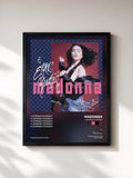 #noir Tableau de l'album Express Yourself de Madonna, cadre noir, imprimé et encadré en France