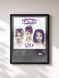 #noir Tableau de l'album 20 de TLC, cadre noir, imprimé et encadré en France