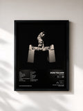 #noir Tableau de l'album OCTANE de Don Toliver, cadre noir, imprimé et encadré en France