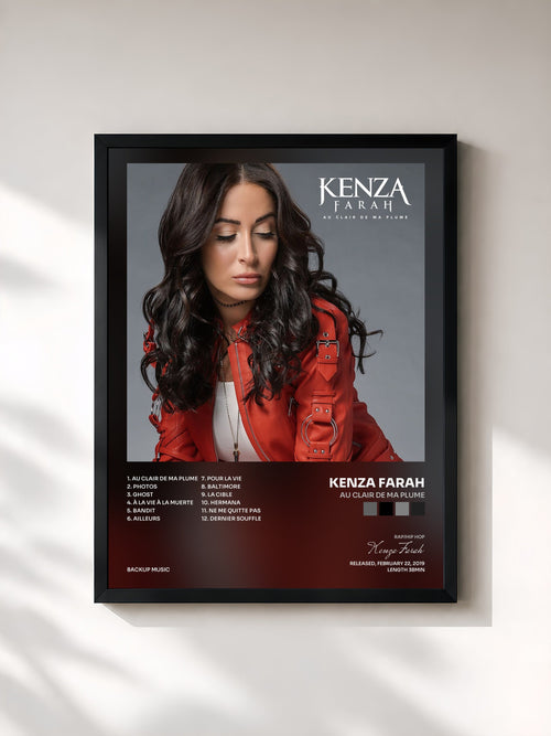 Kenza Farah · Au clair de ma plume — Stampa incorniciata