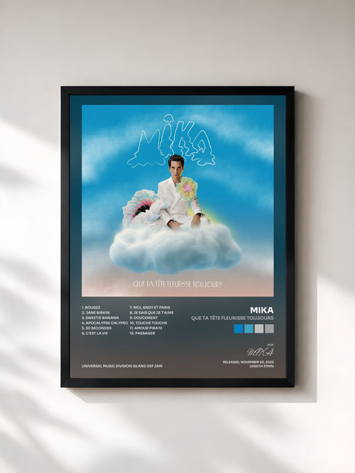 MIKA · Que ta tête fleurisse toujours — Framed art print