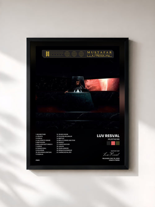 Luv Resval · Mustafar — Affiche encadrée