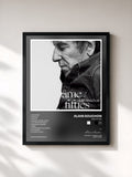 #noir Âme fifties von Alain Souchon als gerahmter Kunstdruck, schwarzer Rahmen, gedruckt und gerahmt in Frankreich