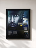 #noir Tableau de l'album Pluto de Future, cadre noir, imprimé et encadré en France