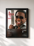 #noir Tableau de l'album Lay It Down de Al Green, cadre noir, imprimé et encadré en France