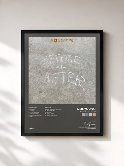 Neil Young · Before and After — Stampa incorniciata