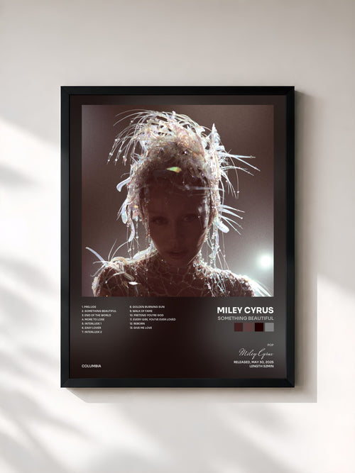 Miley Cyrus · Something Beautiful — Gerahmter Kunstdruck