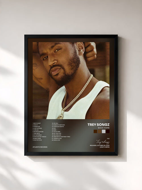 Trey Songz · Back Home — Framed art print