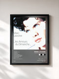 #noir Tableau de l'album Les amours du dimanche de Marc Lavoine, cadre noir, imprimé et encadré en France