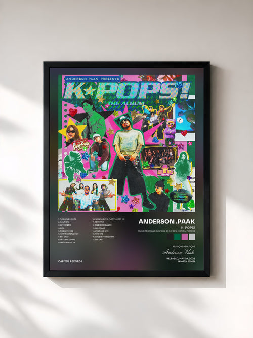 Anderson .Paak · K-POPS! (Music from and inspired by K-POPS! Motion Picture) — Affiche encadrée