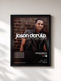 #noir Tableau de l'album The Sky's the Limit de Jason Derulo, cadre noir, imprimé et encadré en France