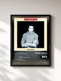 #noir Tableau de l'album Beaurivage (Remasterisé en 2002) de Michel Berger, cadre noir, imprimé et encadré en France