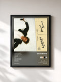 #noir Tableau de l'album Lodger (2017 Remaster) de David Bowie, cadre noir, imprimé et encadré en France