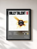 #noir Tableau de l'album Billy Talent II de Billy Talent, cadre noir, imprimé et encadré en France