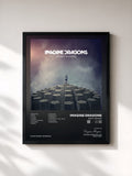 #noir Tableau de l'album Night Visions de Imagine Dragons, cadre noir, imprimé et encadré en France