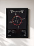 #noir Tableau de l'album Cryptic Writings (Expanded Edition - Remastered) de Megadeth, cadre noir, imprimé et encadré en France