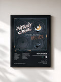 #noir Supersonic And Demonic Relics de Mötley Crüe en lámina enmarcada, marco negro, impresa y enmarcada en Francia