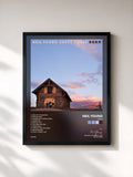 #noir Tableau de l'album Barn de Neil Young, cadre noir, imprimé et encadré en France