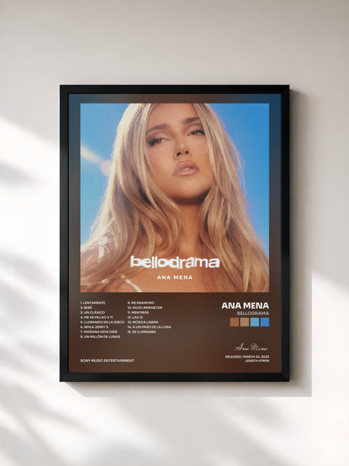 Ana Mena · bellodrama — Affiche encadrée