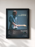 #noir Tableau de l'album The Cream Of Clapton de Eric Clapton, cadre noir, imprimé et encadré en France