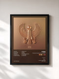 #noir Tableau de l'album The Gold Album: 18th Dynasty de Tyga, cadre noir, imprimé et encadré en France