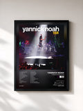 #noir Yannick Noah Tour by Yannick Noah as a framed art print, black frame, printed and framed in France