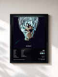 #noir Tableau de l'album Mentalité de RK, cadre noir, imprimé et encadré en France