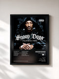 #noir California Times von Snoop Dogg als gerahmter Kunstdruck, schwarzer Rahmen, gedruckt und gerahmt in Frankreich