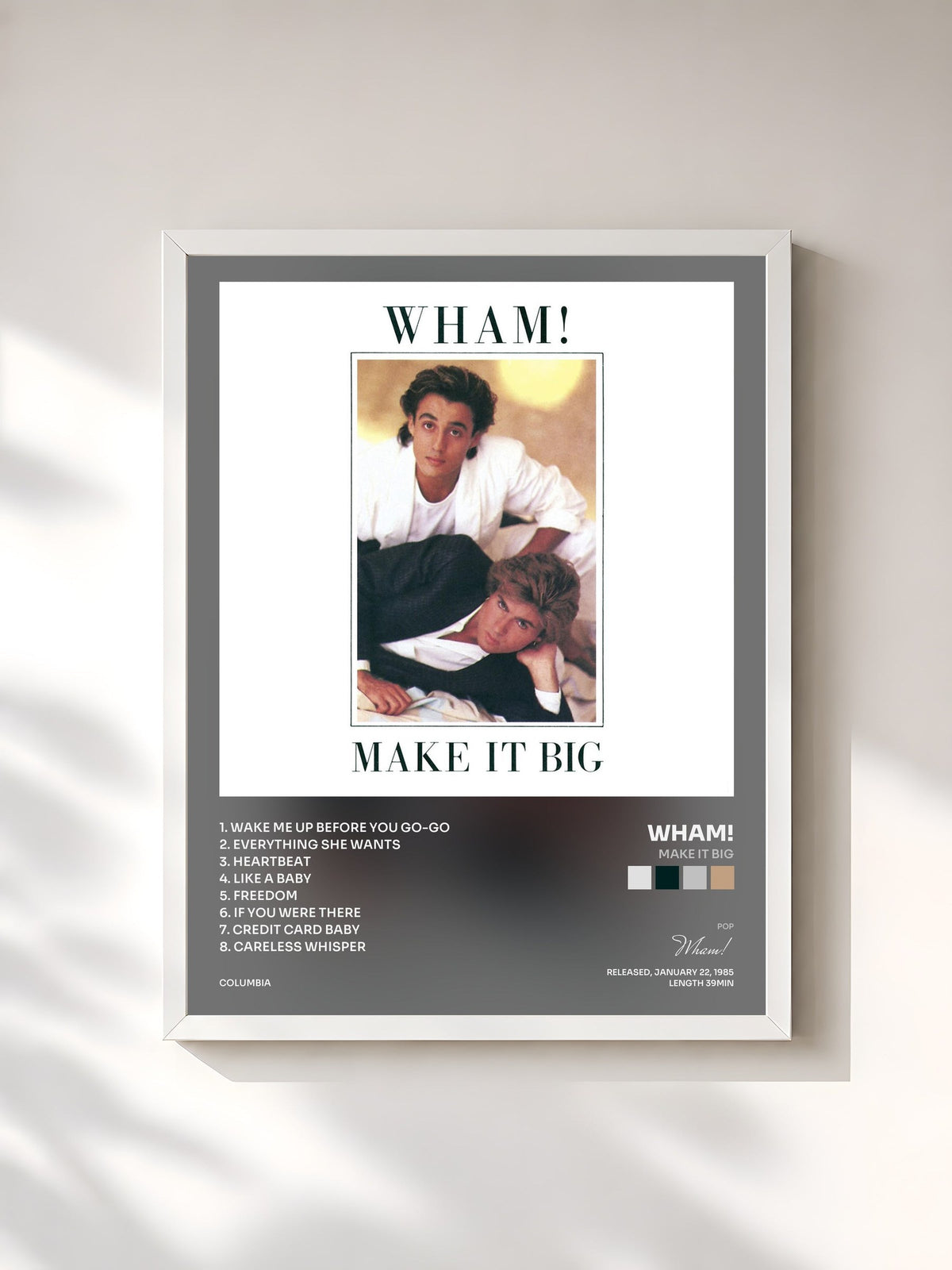 #blanc Make It Big von Wham! als gerahmter Kunstdruck, weißer Rahmen, gedruckt und gerahmt in Frankreich