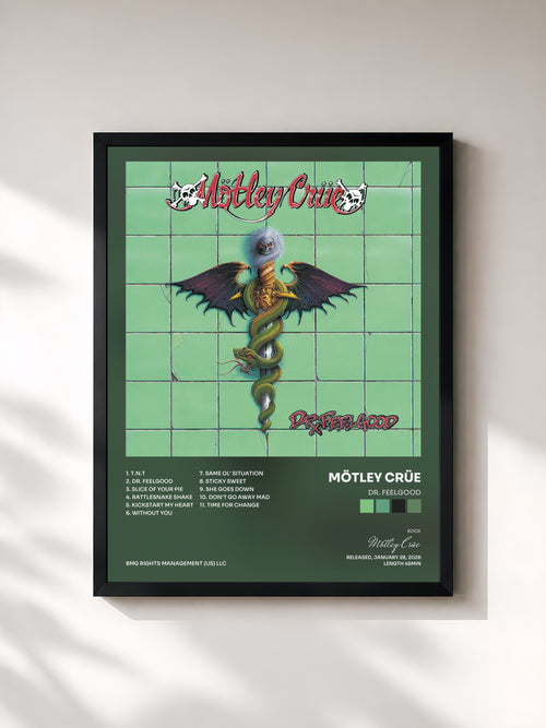 Mötley Crüe · Dr. Feelgood — Affiche encadrée
