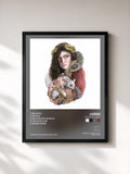#noir The Love Club EP by Lorde as a framed art print, black frame, printed and framed in France