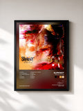 #noir Tableau de l'album The End, So Far de Slipknot, cadre noir, imprimé et encadré en France