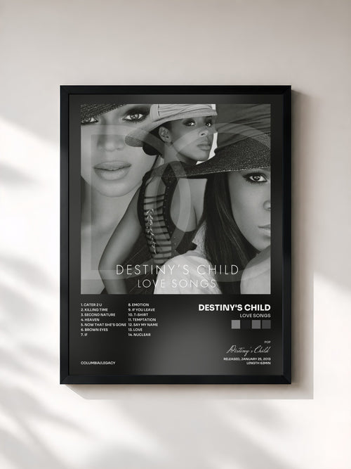 Destiny's Child · Love Songs — Lámina enmarcada