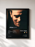 #noir Superflu by Pascal Obispo as a framed art print, black frame, printed and framed in France