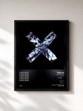 #noir Tableau de l'album Basic Space (Remixes) de The xx, cadre noir, imprimé et encadré en France