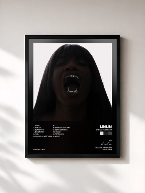 LinLin · DISCO INFERNO — Gerahmter Kunstdruck