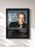 #noir Tableau de l'album A Swingin' Christmas de Michael Bolton, cadre noir, imprimé et encadré en France