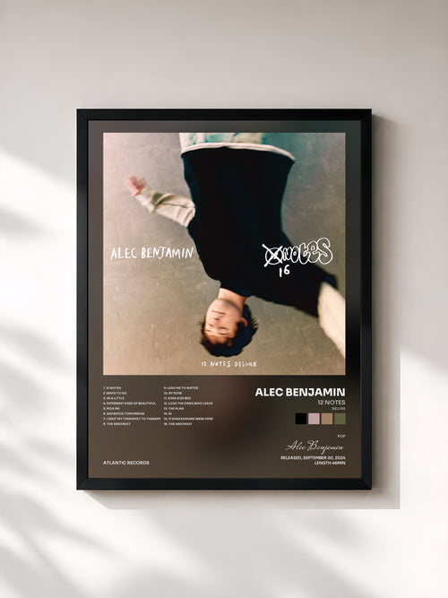 Alec Benjamin · 12 Notes (Deluxe) [16 Notes] — Stampa incorniciata