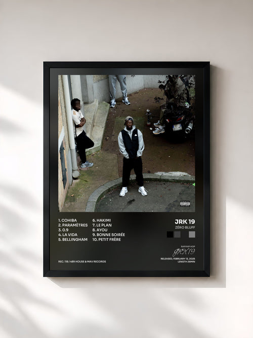 JRK 19 · ZÉRO BLUFF — Gerahmter Kunstdruck